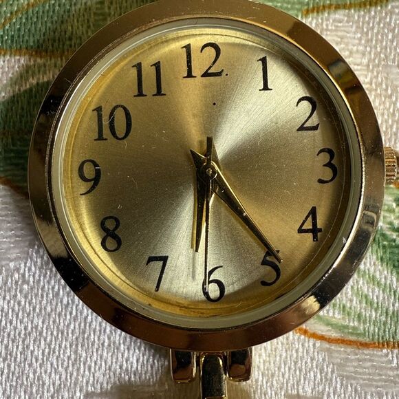Floral Gold and Green Watch